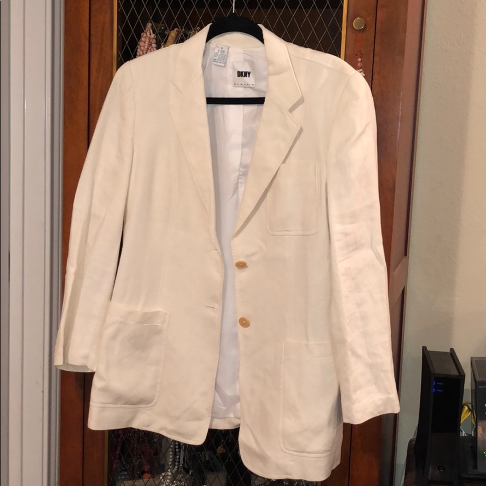 DKNY linen blazer